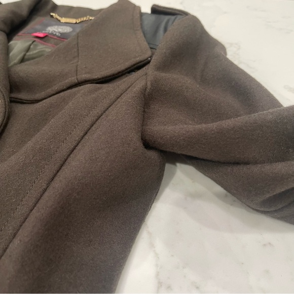 Vince Camuto double breasted dark green pea coat - Picture 13 of 16